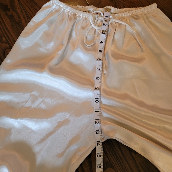 Satiny Cream Colour PJ Pants - Picture 3 of 9